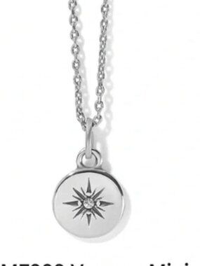 New in package Brighton Jewelry Mini Voyage Compass Silver Necklace